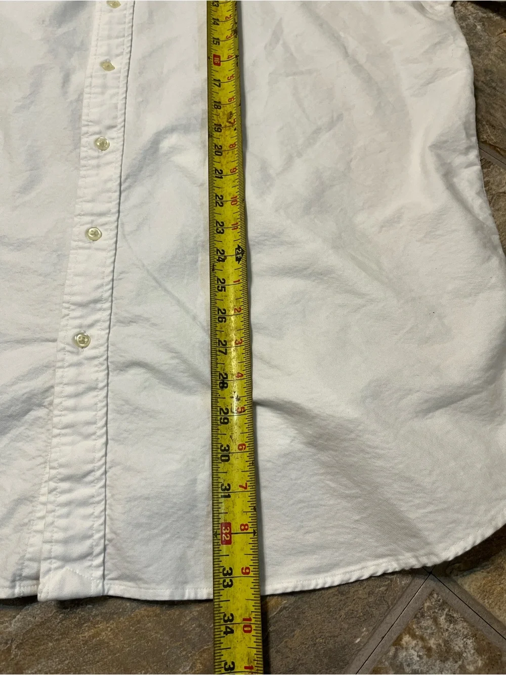 Polo Ralph Lauren Classic Fit White Short Sleeve Button Shirt Mens XLT Cotton